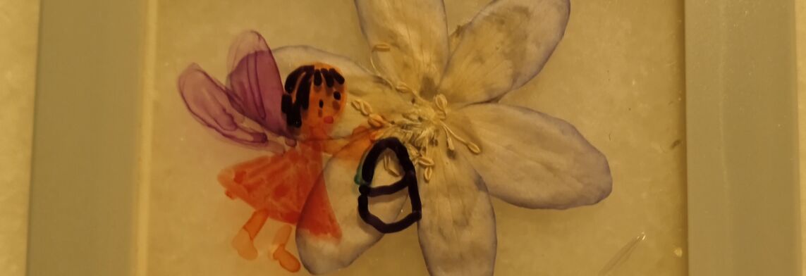 Kunst mit Blüte